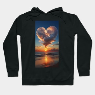 Hearts Of Love Cloud Shapes Hoodie